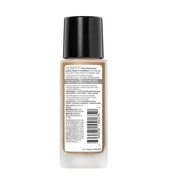 Almay Skin Perfecting Comfort Matte Foundation - 180 Neutral Toasty Beige - Picture 2 of 8